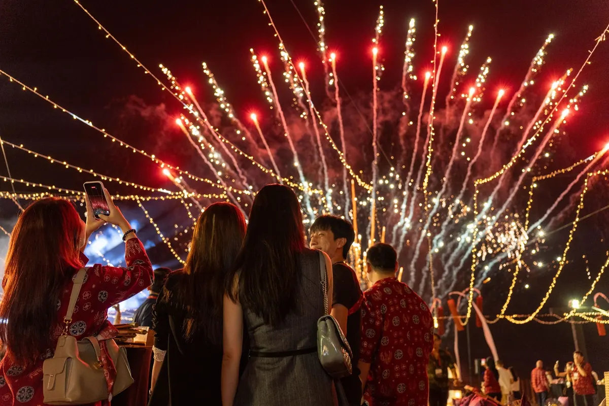 BATIC fireworks celebration at the farewell dinner